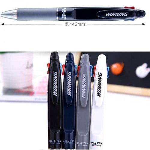 اقلام حبر جاف لونين أزرق وأحمر عدد 4 أقلام ‎ ‎0.7‎...