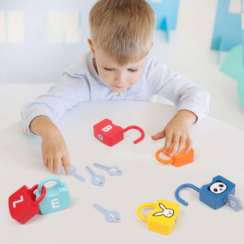 مطابقة الأقفال والمفاتيح - الحروف الإنجليزية ABC