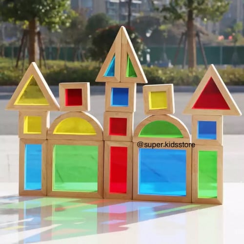 المكعبات الخشبية الملونة