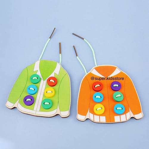 تركيب الازرار الخشبية