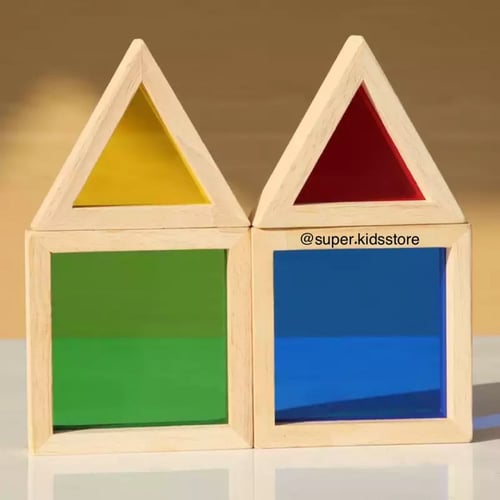 المكعبات الخشبية الملونة