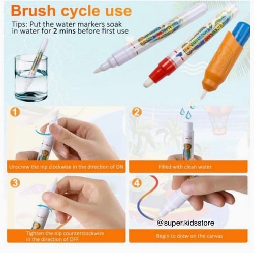 حصيرة الرسم بالماء والقلم السحري