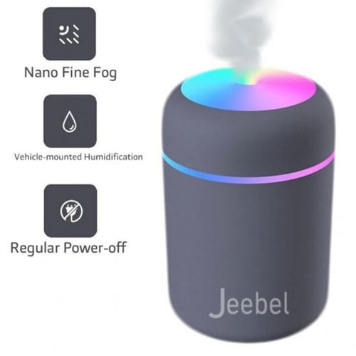 جيبل - مرطب هواء صغير هادئ مع ضوء دافئ، 200 مل - أ...