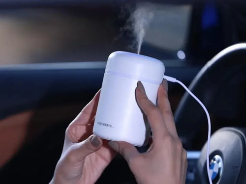 جيبل - مرطب هواء صغير هادئ مع ضوء دافئ، 200 مل - أ...