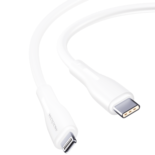 ووبو - كيبل بي دي لايتنينج بطول 1 متر - ابيض