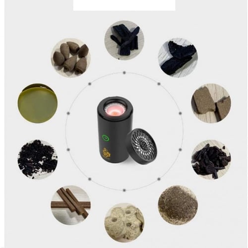 المبخرة المتنقلة الالكترونية - أسود