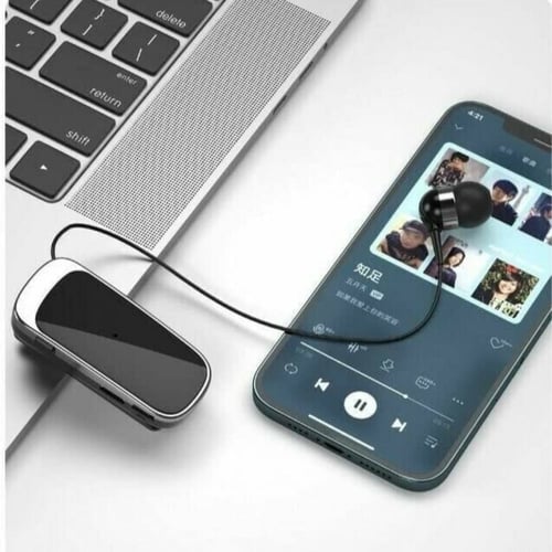 XO-BE21 - سماعة بلوتوث بمشبك خلفي - أسود