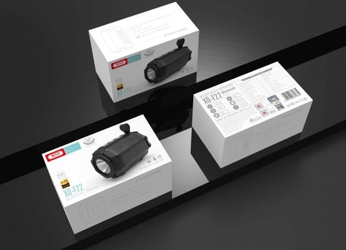 XO-F22 - مكبر صوت بلوتوث محمول رياضي مضيئ - لون رص...