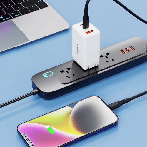 ووبو - كيبل بي دي لايتنينج بطول 1 متر - اسود