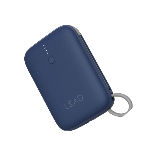 لييد LP03 بطارية متنقلة بكيبل مدمج - ازرق