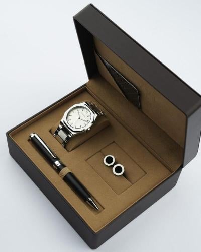هدايا رجالية مميزة قلم وكبك وساعة
