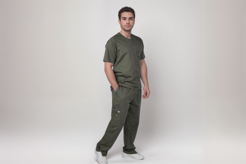 Scrub Lion's den - Dark Green