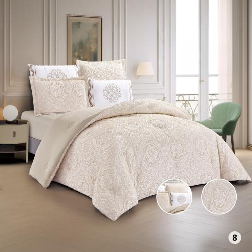 Embroidered tablecloth set of 6 pieces FLH8