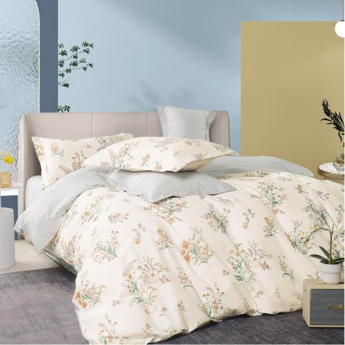 Summer cotton bedspread single and a half - 5 pieces - off white