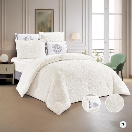 Embroidered bedspread, two pieces, 6 pieces, FLH7