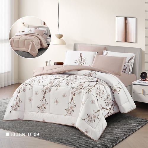 Summer double-sided bedspread, 6 pieces, ELLEN-D-9