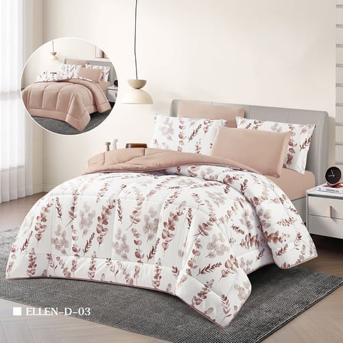 Summer double-sided bedspread, 6 pieces, ELLEN-D-3