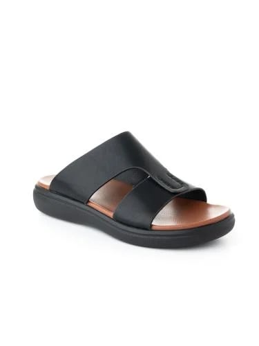 Luxurious black slippers