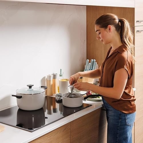 طقم أواني الطبخ غير اللاصقة 7 قطع – مجموعة ليو جلي...