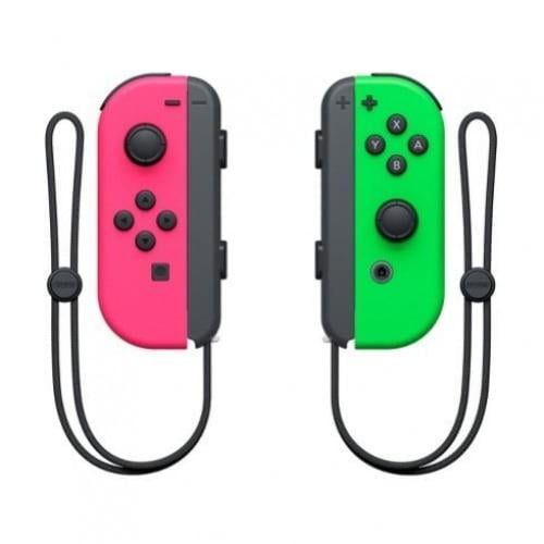nintendo switch joy con green and pink