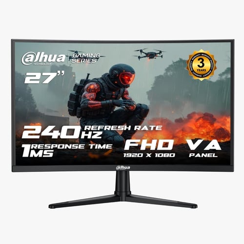 DAHUA MONITOR ( 27 - Curved -FHD - 1Ms - 240Hz )