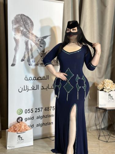 فستان كحلي كرستال