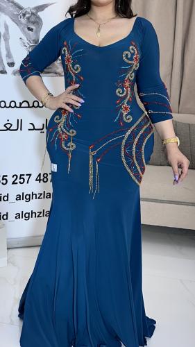 فستان فيروزي شك