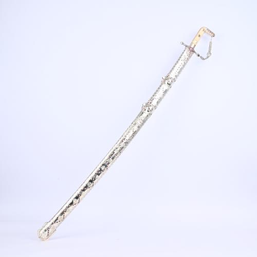 Silver sword encrusted with ruby - a masterpiece
