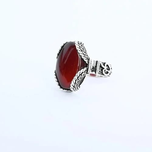 Yemeni agate ring with Najran craftsmanship