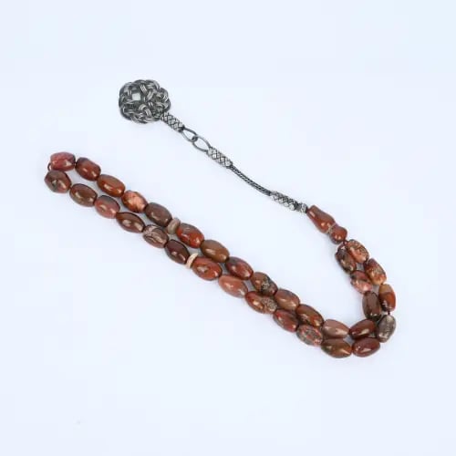 Luxury Yemeni agate prayer beads