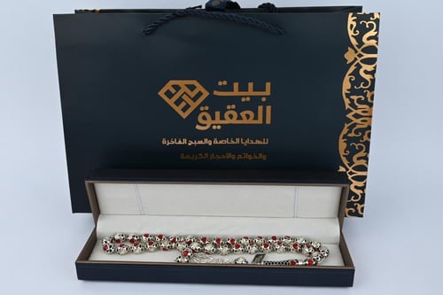 سبحة فاتوران مع فضة 573