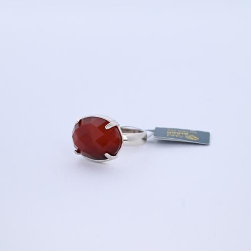 خاتم ملكي مخلب عقيق كبدي