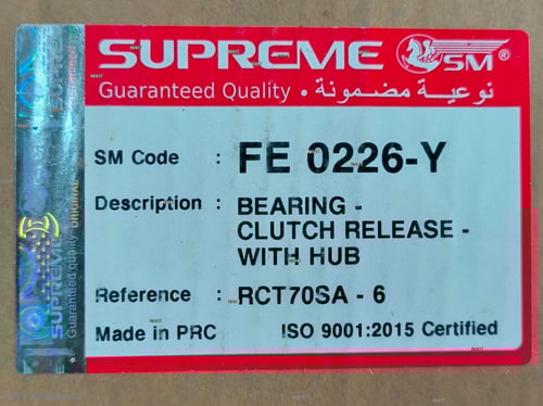 Clutch Release Bearing|رمان فحمة كلتش