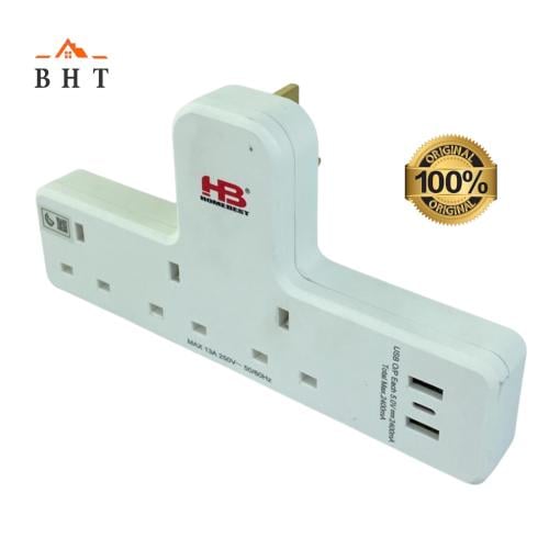 فيش مشترك 3*3*3=3 مع مدخل يو اس بي وتايب سي 313