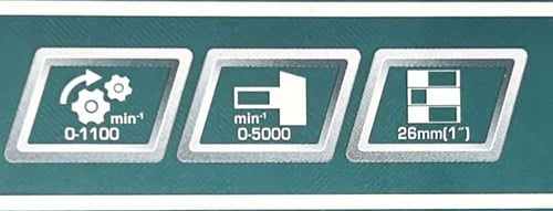 طقم دريل توتال مع بطاريتين وشاحن وصاروخ 4.5 بوصة