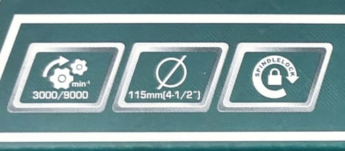 طقم دريل توتال مع بطاريتين وشاحن وصاروخ 4.5 بوصة