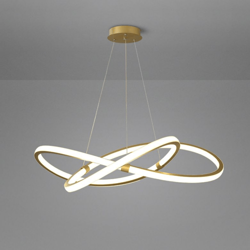 ثريا مودرن بتصميم حلقي أنيق باللون الذهبي – قابلة...