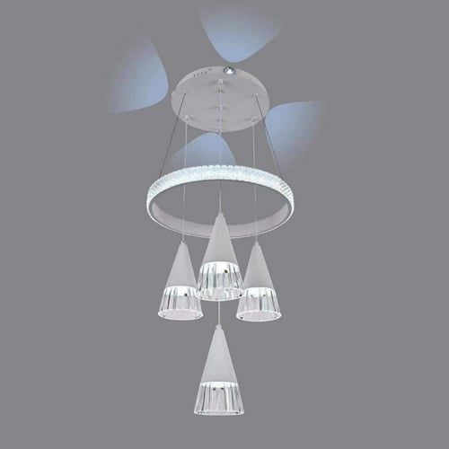 ثريا مودرن بتصميم أنيق مع كريستالات بلمساتساحرة