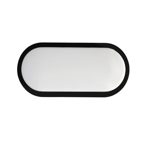 كشاف سور بيضاوي أسود اللون (بلاستيك) ليد 24 واط بإ...