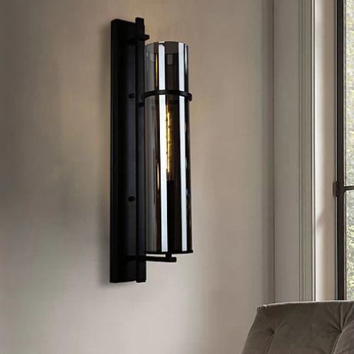 مصباح جداري داخلي مودرن لون أسود