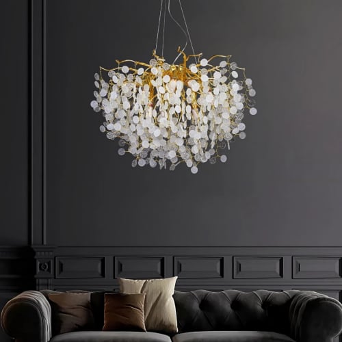 ثريا مودرن قروش ابيض مقاس 650