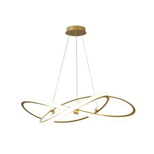 ثريا مودرن بتصميم حلقي أنيق باللون الذهبي – قابلة...