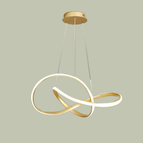 ثريا مودرن بتصميم حلقي أنيق باللون الذهبي – قابلة...