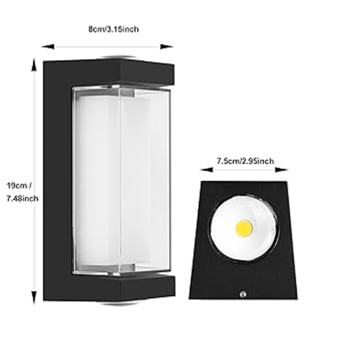 مصباح حائط LED ، للاستخدام الخارجي والداخلي