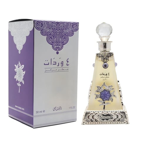 4 وردات عطر مركز 30مل