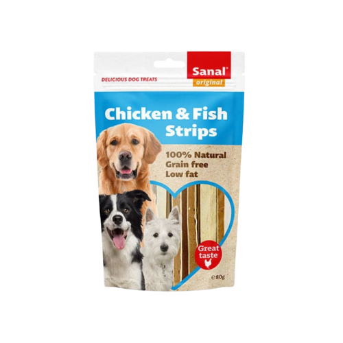 سنال كلاب شرائح دجاج والسمك غ80