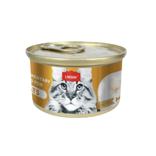 لينسن معلبات للقطط لحم ضأن مع الكريل في الجيلي - 8...