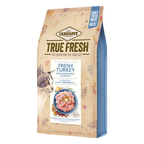 كرنيلوف تروفريش بالديك الرومي 1.8 كجم للقطط المعقم...