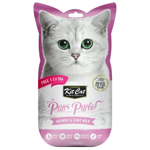 كت كات مكافآت سالمون وحليب الماعز (4+1×15 جم)