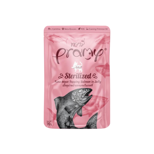 برامي معقم تونا وسالمون في الجيلي 70 جرام